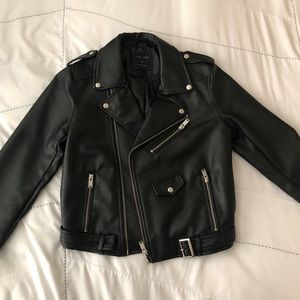 Faux leather jacket
